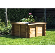 Jardinière carrée en bois pour le jardin