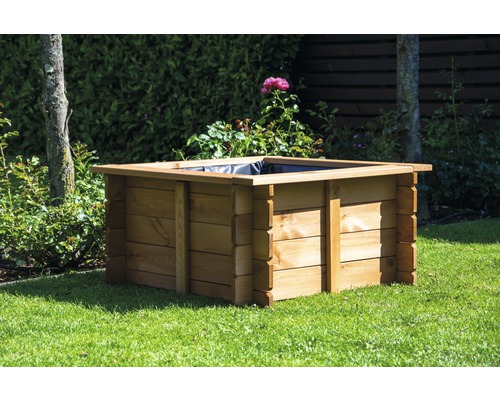 Jardinière carrée en bois pour le jardin