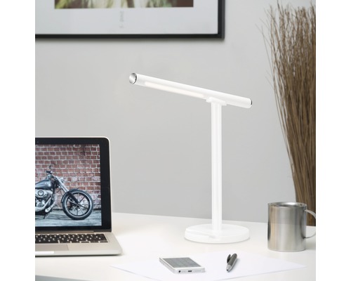 Lampe de bureau LED USB CCT avec tête amovible métal/plastique 1,5W 200 lm