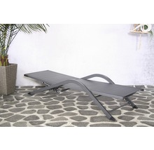 Sonnenliege aus Aluminium und Textilgewebe für den Aussenbereich