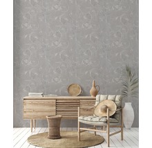 Papier peint intissé 37900-2 Metropolitan Stories 2 cercles argent