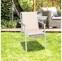 Galette d'assise pour siège à dossier bas 46x98 cm beige