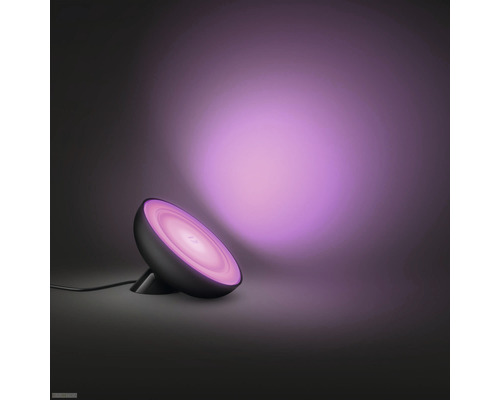 Lampe de table demi-ronde avec effet lumineux
