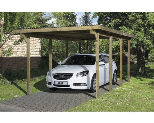 Carport simple weka 606 Taille 2 300 x 600 cm traité en autoclave par imprégnation