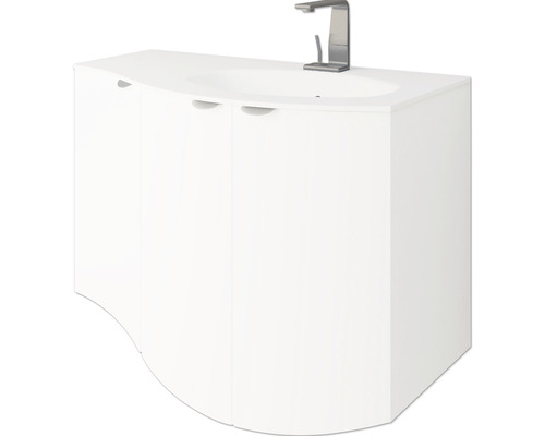 Meuble sous-lavabo avec lavabo et robinet