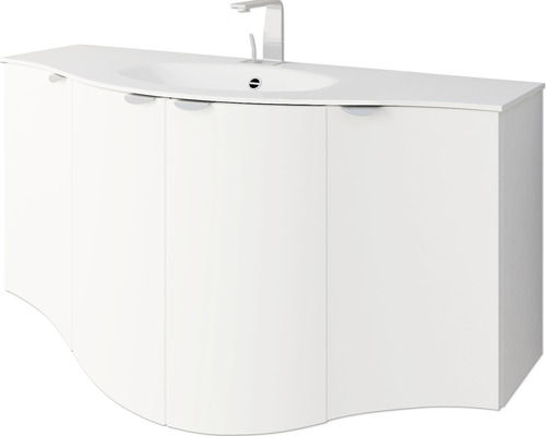 Meuble sous-lavabo avec lavabo et robinetterie