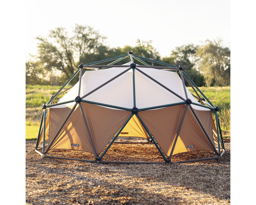 Tente dôme géodésique d''extérieur avec panneaux en tissu