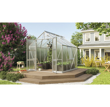 Gewächshaus Vitavia Olymp 6700 Hohlkammerplatten 4 mm 257 x 258 cm silber-thumb-0