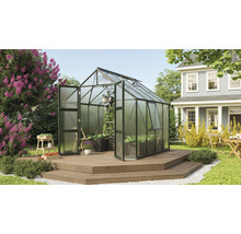 Serre Vitavia Olymp 6700 panneaux alvéolés 6 mm 257 x 261 cm émeraude