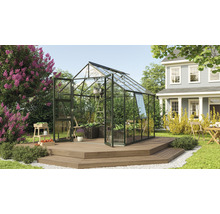Serre Vitavia Olymp 6700 verre de sécurité trempé 3 mm 257 x 261 cm émeraude