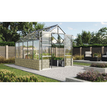 Serre Vitavia Cassandra 8300 verre de sécurité trempé 3 mm 257 x 323 cm argent