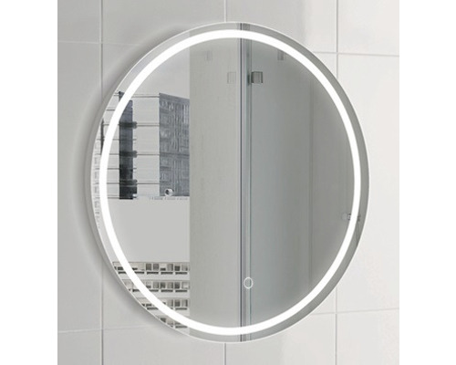 UNIQ Runder Spiegel mit LED-Licht und Saugnapf x10 Vergrößerung - Schwarz