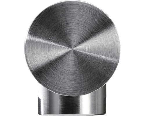 Vue détaillée d''un support rond en acier inoxydable