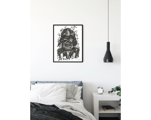 Affiche encadrée Dark Vador dans une chambre