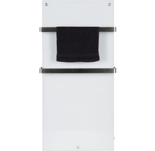 Sèche-serviettes avec porte-serviettes et serviette