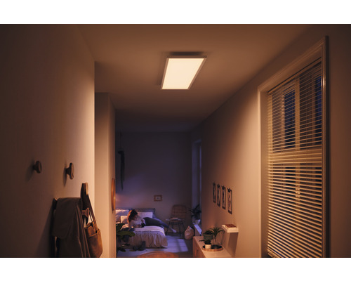 Plafonnier Philips Hue Aurelle ⌀ 39.5 cm noir - HORNBACH