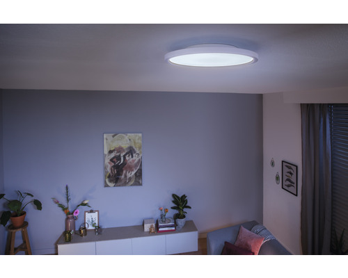 Plafonnier dans un salon avec des meubles et de la décoration