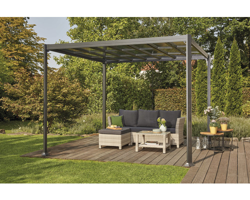 Pavillon Florenz 300x300 cm anthrazit