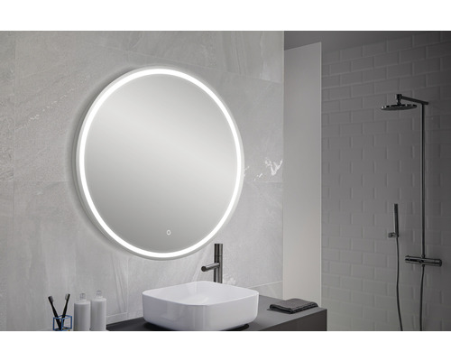 Miroir avec lumiere LED Mia Round (80 Cm.)