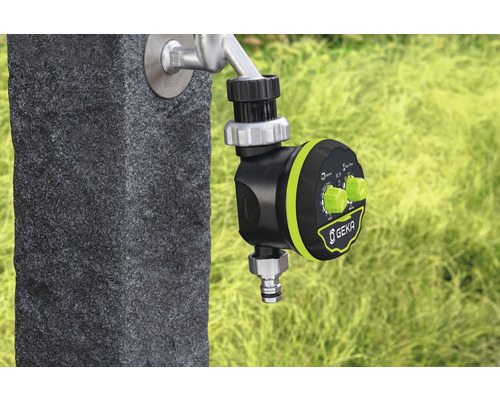 Programmateur d''arrosage Geka sur le robinet d''eau