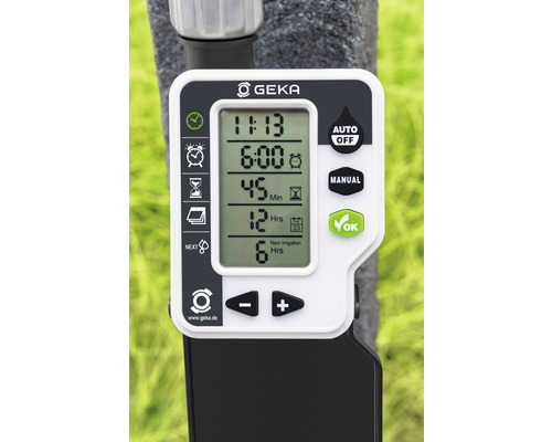 Ordinateur d''arrosage GEKA avec affichage numérique