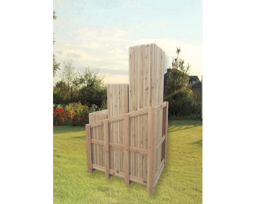 Clôture de jardin en bois pour l''intimité