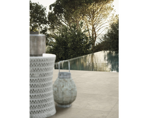 Dalle de terrasse en grès cérame fin FLAIRSTONE Casalingo clay bord rectifié 120 x 60 x 2 cm