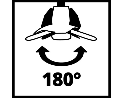 Symbole pour une rotativité de 180 degrés