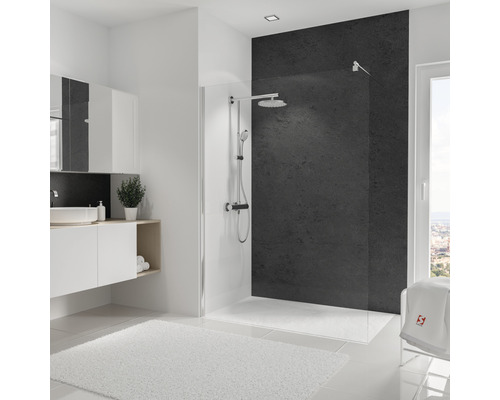 Panneau mural de douche SCHULTE DecoDesign softtouch pierre-anthracite 255 x 150 cm D19015254 801