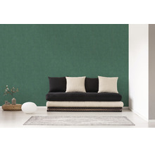 Papier peint intissé 38024-9 Cuba uni vert bleu