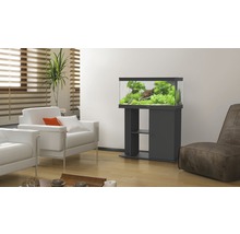 Wohnzimmer mit Aquarium auf Unterschrank