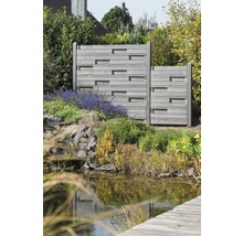 Élément de clôture Vintage Design 90x135 cm gris