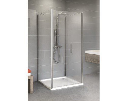 Cabine en U Schulte Alexa Style 2.0 800x800x1920 mm verre véritable transparent clair alu naturel