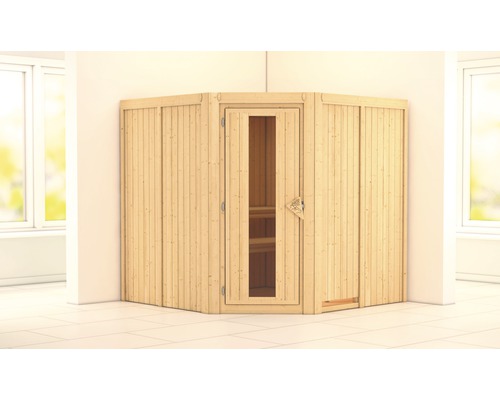 Sauna modulaire Karibu Jarinaa sans poêle ni frise de toit