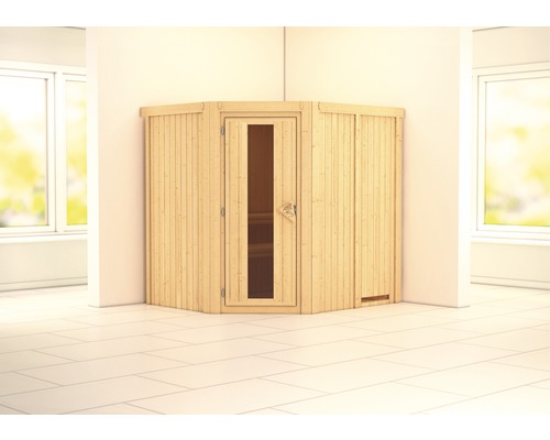 Sauna modulaire Karibu Siirinaa sans poêle ni frise de toit