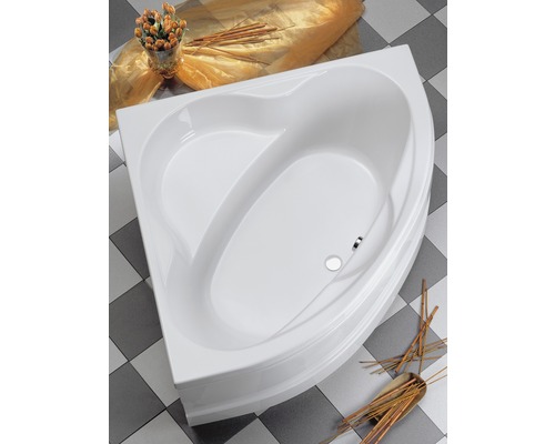 Baignoire d'angle Sambla 140 cm blanc