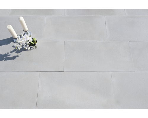 Dalle de terrasse en béton iStone Concrete gris 100x50x5 cm