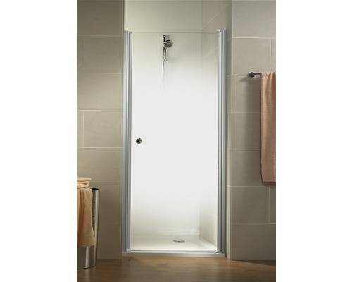 Porte de douche dans une niche Schulte Garant 90 cm verre déco brouillard aluminium