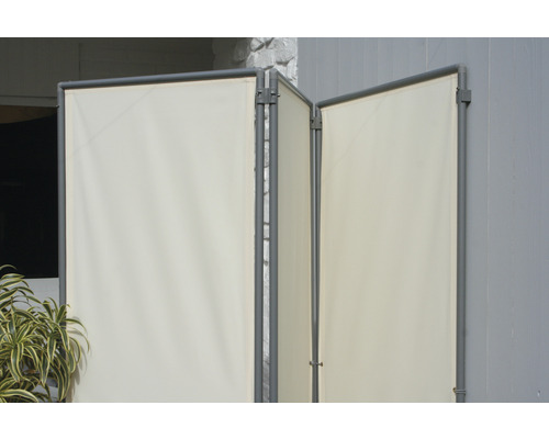 Paravent en tissu avec cadre métallique