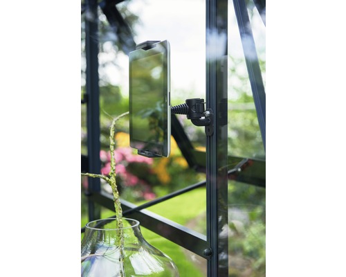 Support de tablette dans une serre pour le jardinage