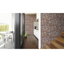 Papier peint intissé 9273-16 Best of Wood'n Stone pierre marron