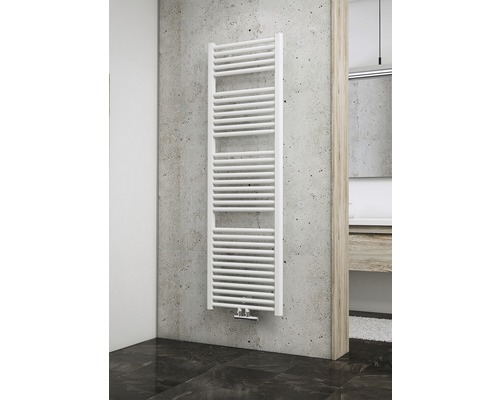 Radiateur de salle de bains SCHULTE München 1575x500 mm blanc avec raccordement au centre