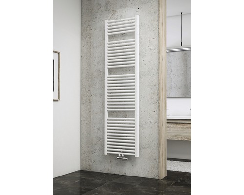 Radiateur de salle de bains SCHULTE München 1775x500 mm blanc avec raccordement au centre