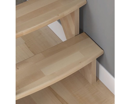 Nahaufnahme von Holztreppenstufen