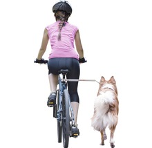 Fahrradleine WALKY Dog Plus mit Abstandshalter aus Metall ca. 37,5 cm und Quicklock Schnellverschluss