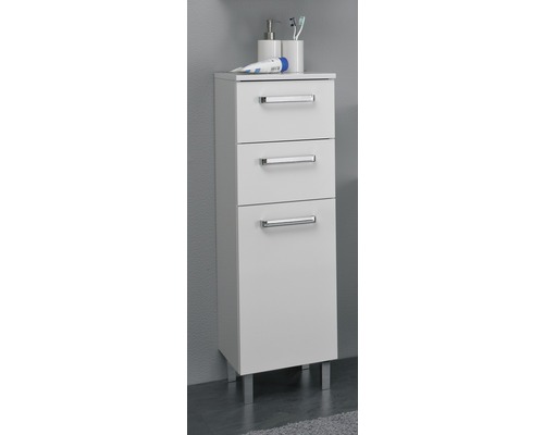 Badezimmerschrank mit drei Schubladen und Tür