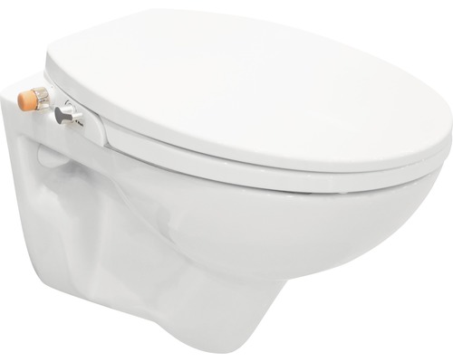 WC suspendu à fond creux avec fonction bidet