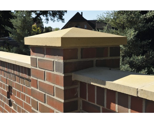 Recouvrement de pilier toit pointu gris 40.0 x 4.0 - 6.0 - 4.0 x 40.0cm
