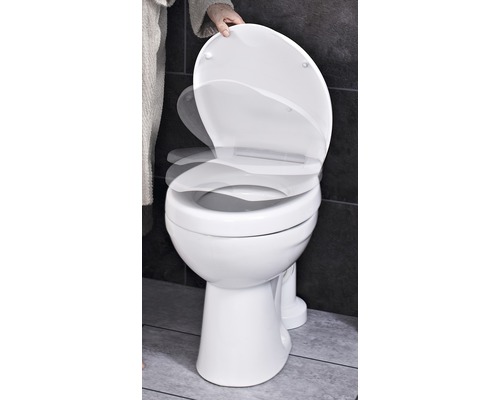 Stand-WC mit Absenkautomatik Funktion