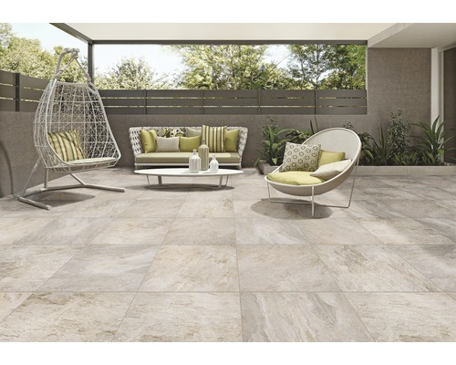 Dalle terrasse 2 cm effet marbre geotiles nilo blanco antidérapant Format  du carrelage - 60*120 Épaisseur 20mm rectifié